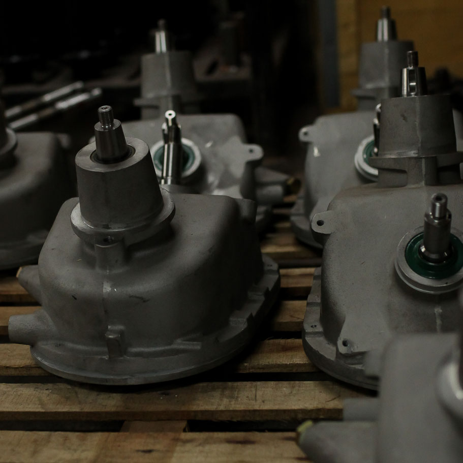 Clean grain elevator gearbox view 2